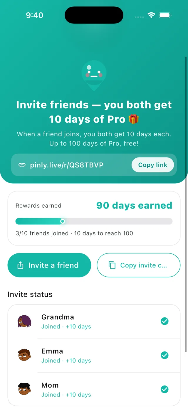 Invite a friend, both go Pro