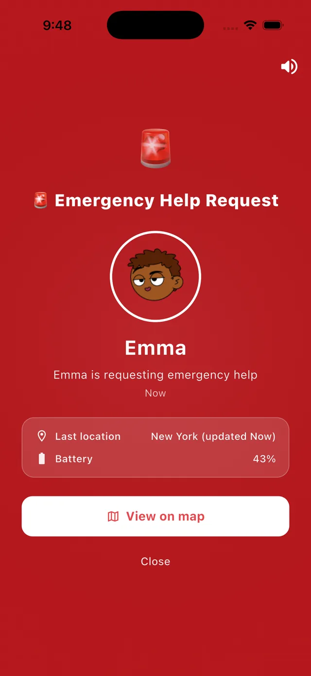 One tap for help