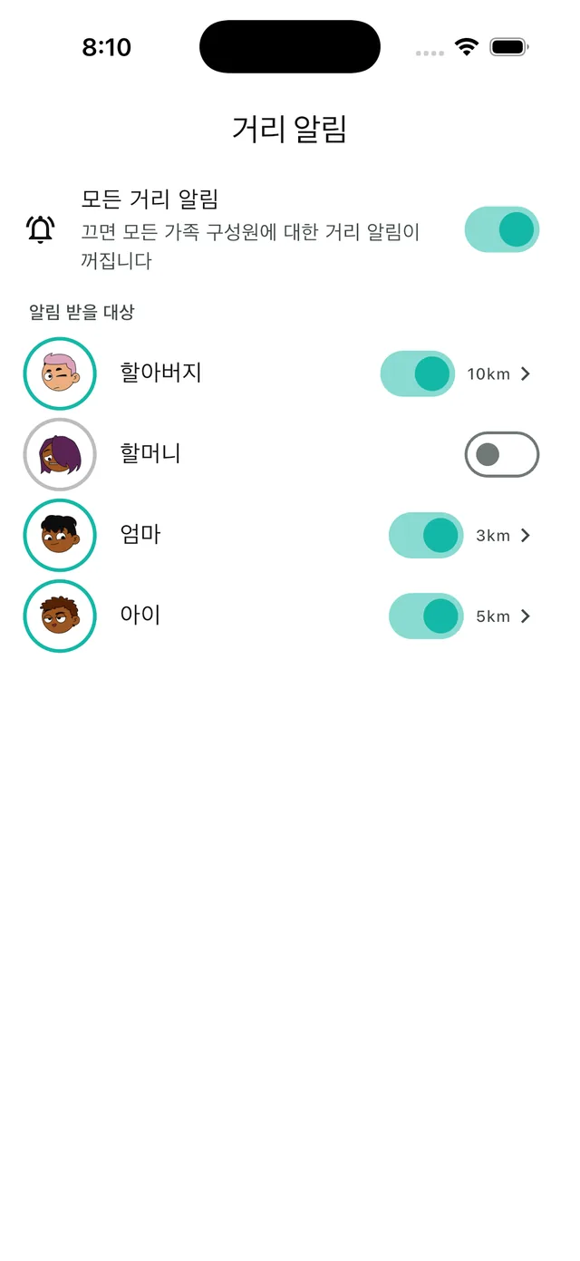 멀어지면 바로 알림